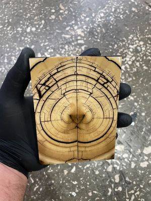 Mammoth tusk knife scales 5.15-1.81-0.39 inch MTS17