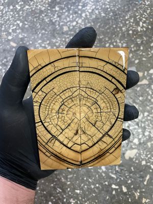 Mammoth tusk knife scales 5.15-1.77-0.35 inch MTS23