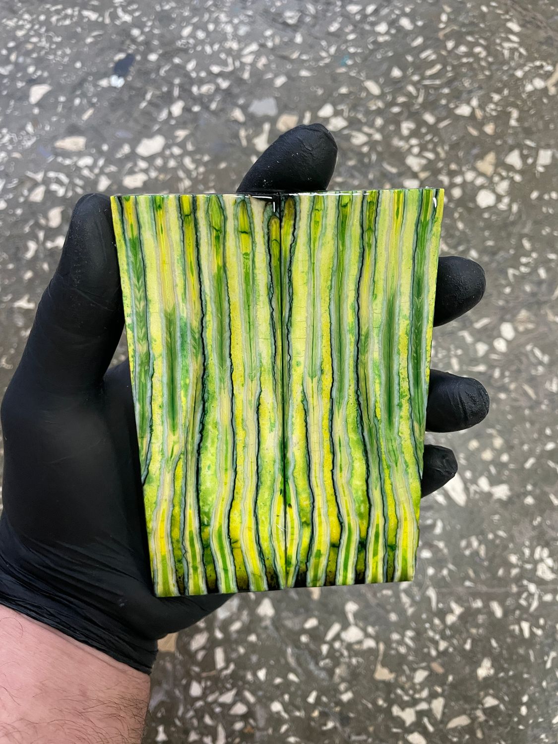 Mammoth tooth scales pair  stabilized for knifehandl 5.11-1.77-0.39 inch TOS35