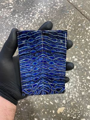 Mammoth tooth scales pair  stabilized for knifehandl 5.11-1.77-0.39 inch TOS32