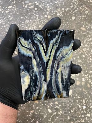 Mammoth tooth scales pair  stabilized for knifehandl 5.11-1.77-0.39 inch TOS36