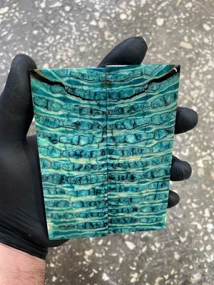 Mammoth tooth scales pair  stabilized for knifehandl 5.11-1.77-0.39 inch TOS43