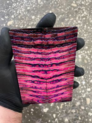 Mammoth tooth scales pair  stabilized for knifehandl 5.11-1.77-0.39 inch TOS46