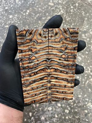 Mammoth tooth scales pair  stabilized for knifehandl 5.11-1.77-0.39 inch TOS39