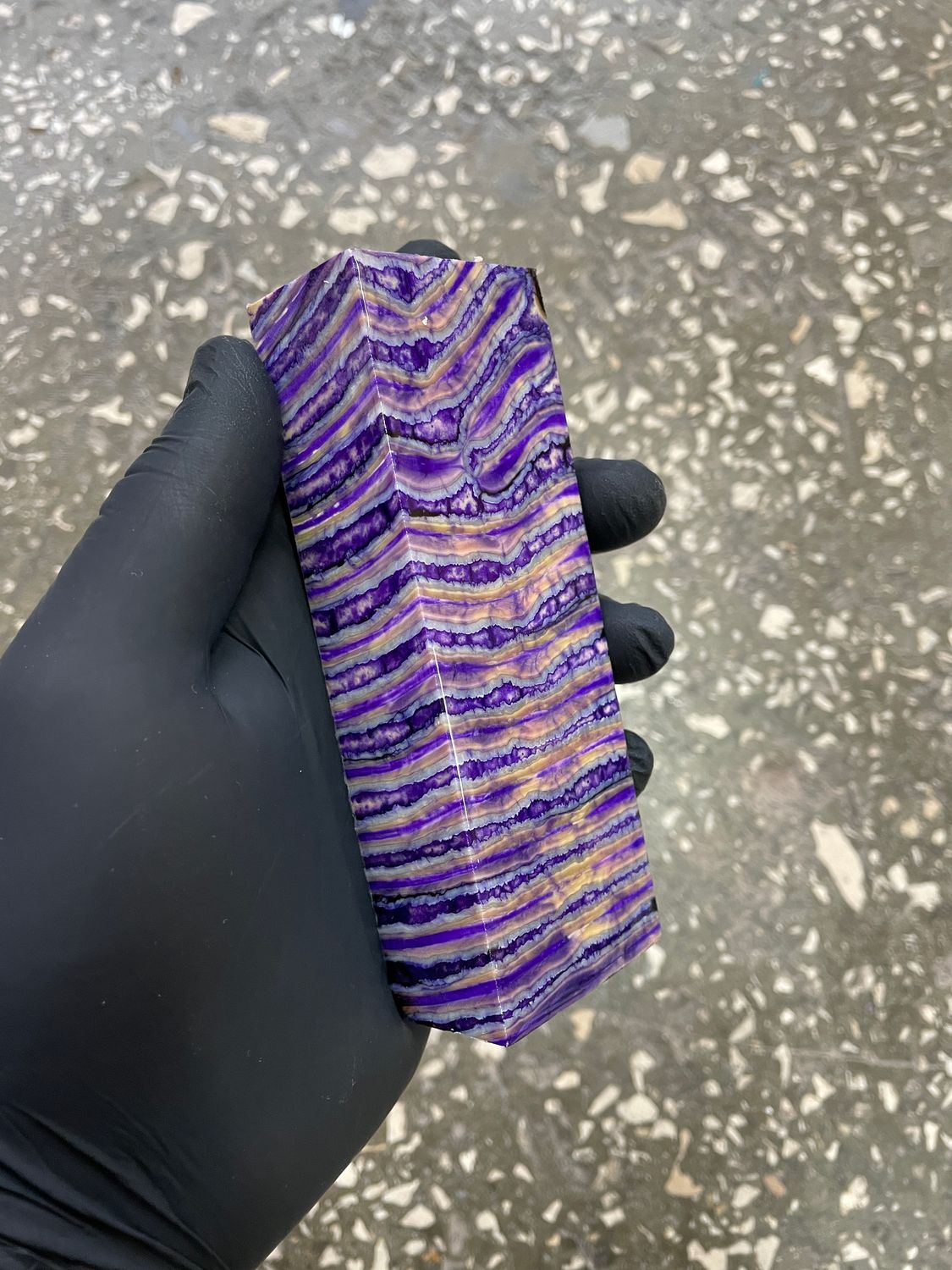 Mammoth tooth knife block stabilized  5.31-1.77-1.1 inch TTH18