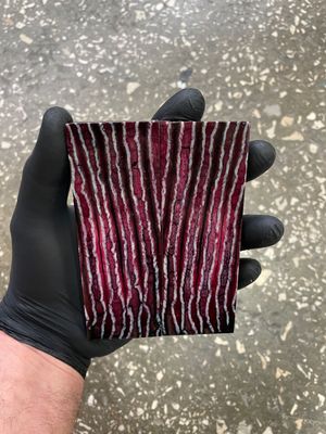 Mammoth tooth scales pair  stabilized for knifehandl 5.11-1.77-0.39 inch TOS49