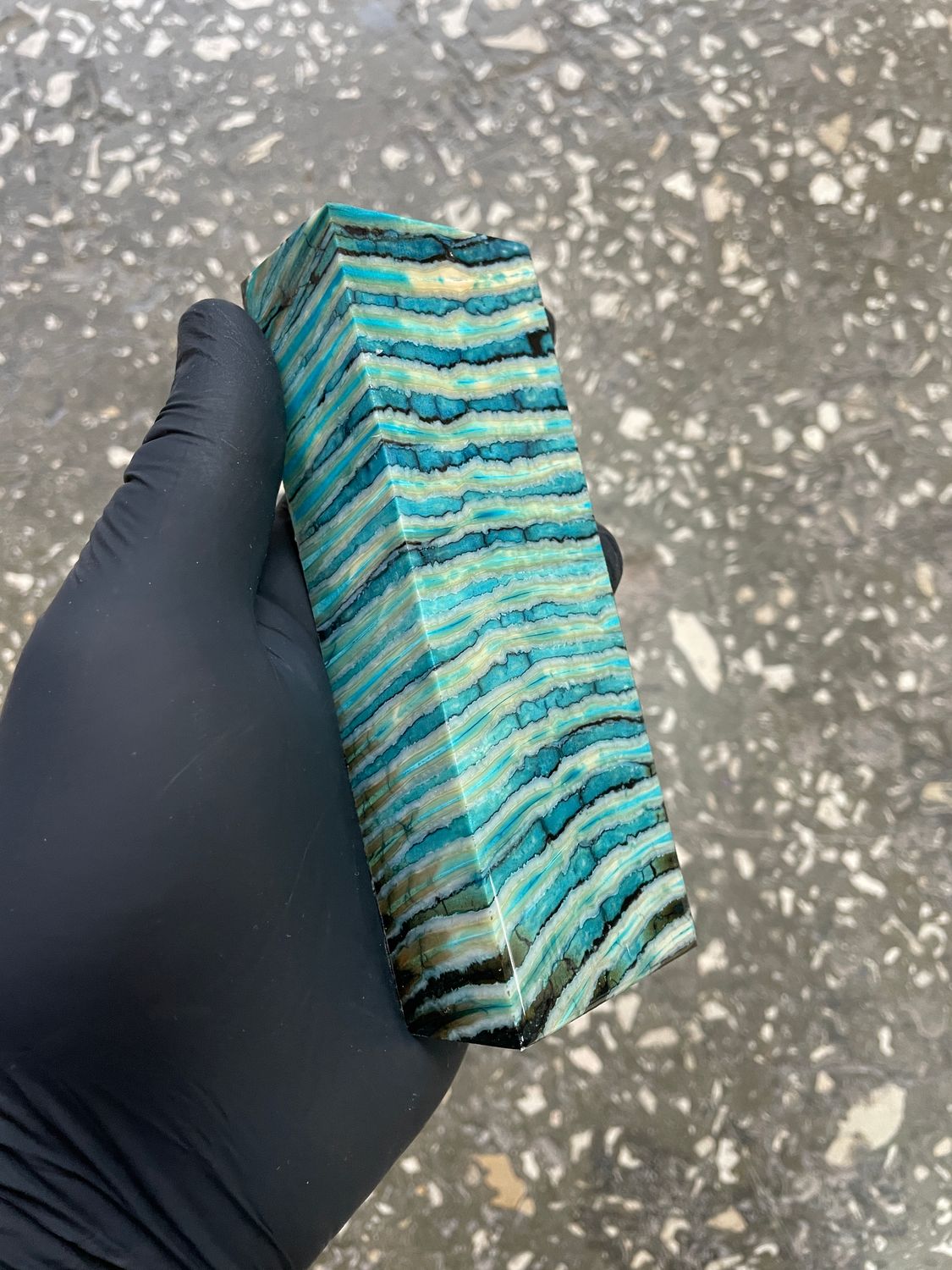 Mammoth tooth knife block stabilized  5.27-1.85-1.18 inch TTH23