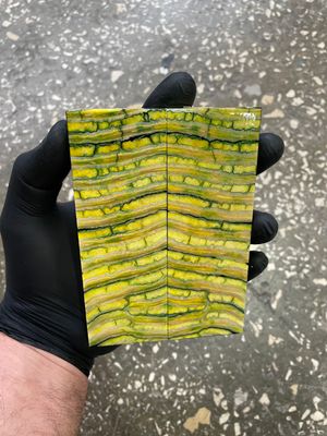 Mammoth tooth scales pair  stabilized for knifehandl 5.11-1.77-0.39 inch TOS51