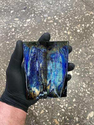 Mammoth tooth scales pair  stabilized for knifehandl 5.11-1.81-0.47 inch TOS66