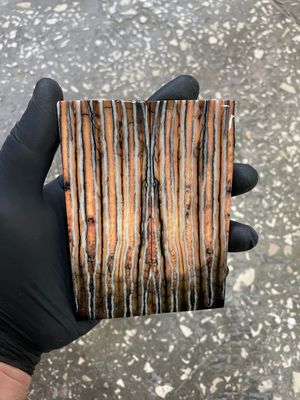 Mammoth tooth knife scales pair  stabilized for knifehandle 5.11-1.81-0.47 inch TOS70