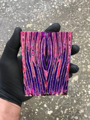 Mammoth tooth scales pair  stabilized for knifehandl 5.11-1.77-0.39 inch TOS57