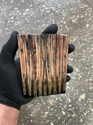 Mammoth tooth knife scales pair  stabilized for knifehandle 5.11-1.81-0.47 inch TOS69