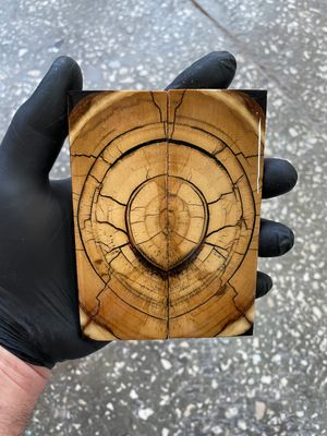 Mammoth tusk knife scales 5-1.81-0.39 inch MTS43