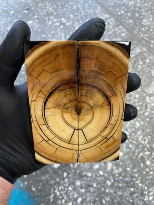 Mammoth tusk knife scales 4.84-1.73-0.39 inch MTS76