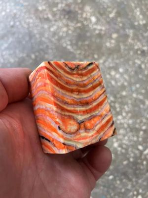 Mammoth tooth knife block stabilized for knifehandle and handmade 1.96-1.61-1.1 inch T37