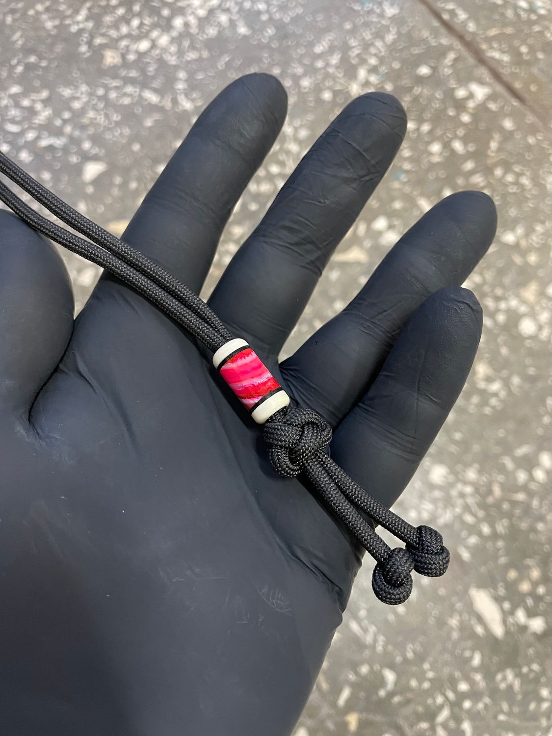 bead for knife lanyard mammoth tooth and tusk BE2