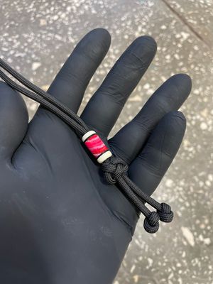 bead for knife lanyard mammoth tooth and tusk BE2