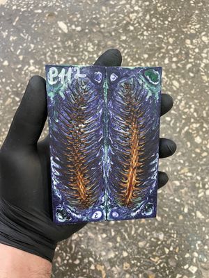 Pinecone in resin scales for knifehandle 5.19-1.73-0.43inch P112