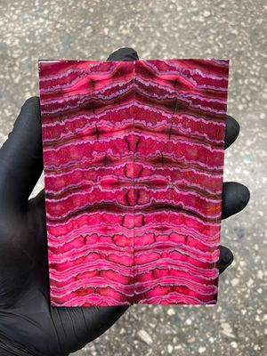 stabilized mammoth tooth knife handle scales pair fossil material