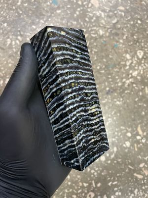 Stabilized mammoth tooth knife block fossil material for custom knife handle making rare Siberian mammoth tooth USA stock
