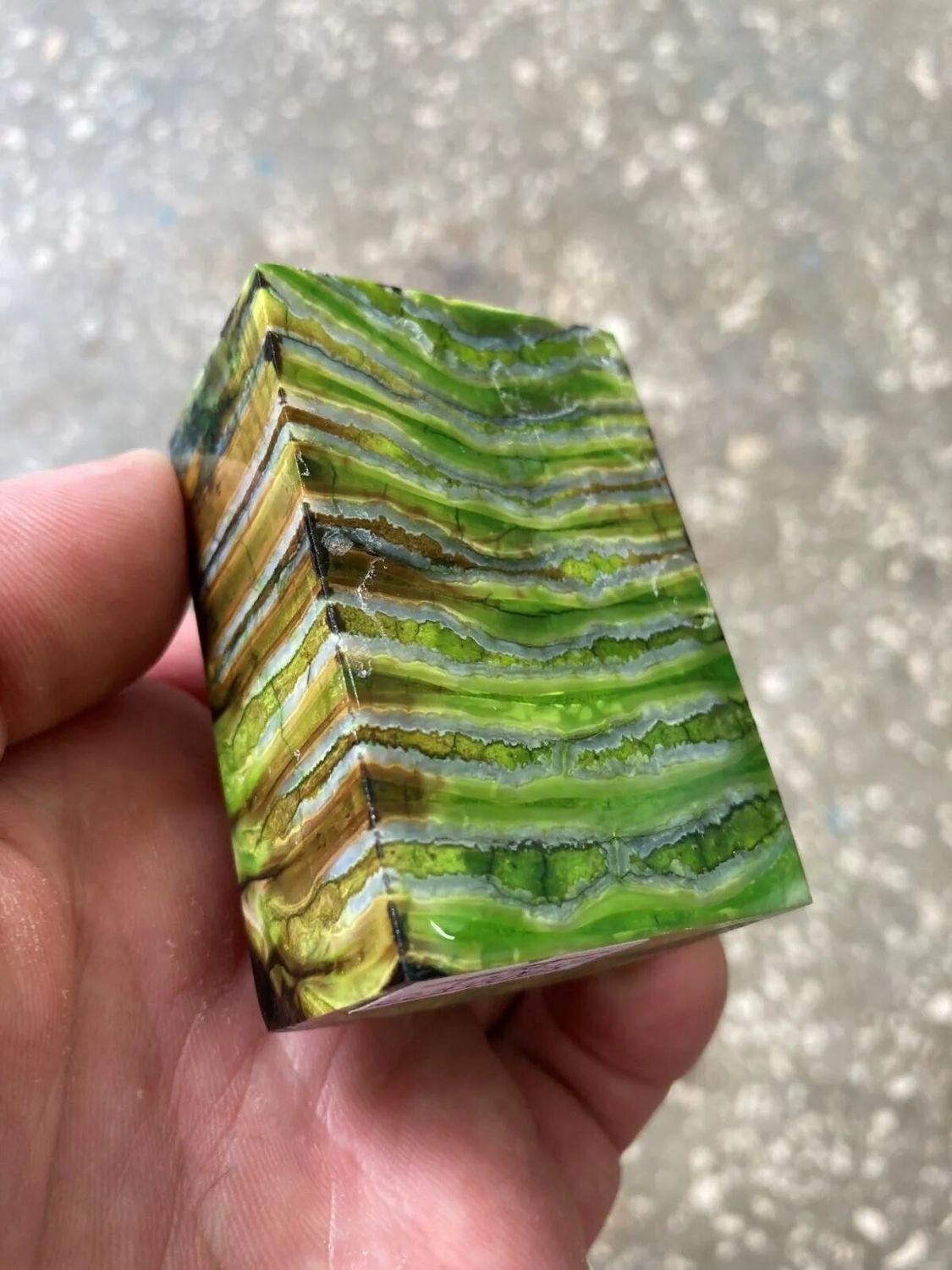 mammoth tooth stabilized spacer block for knife handle T32