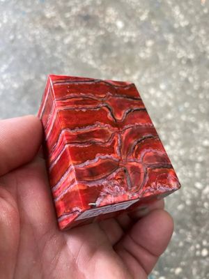 woolly mammoth tooth spacer block stabilized knifemaking material