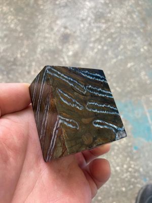 woolly mammoth tooth spacer block stabilized knifemaking material