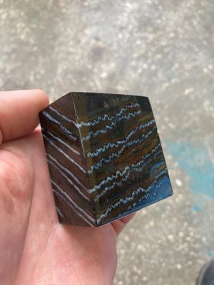 mammoth tooth stabilized spacer block for knife handle T413