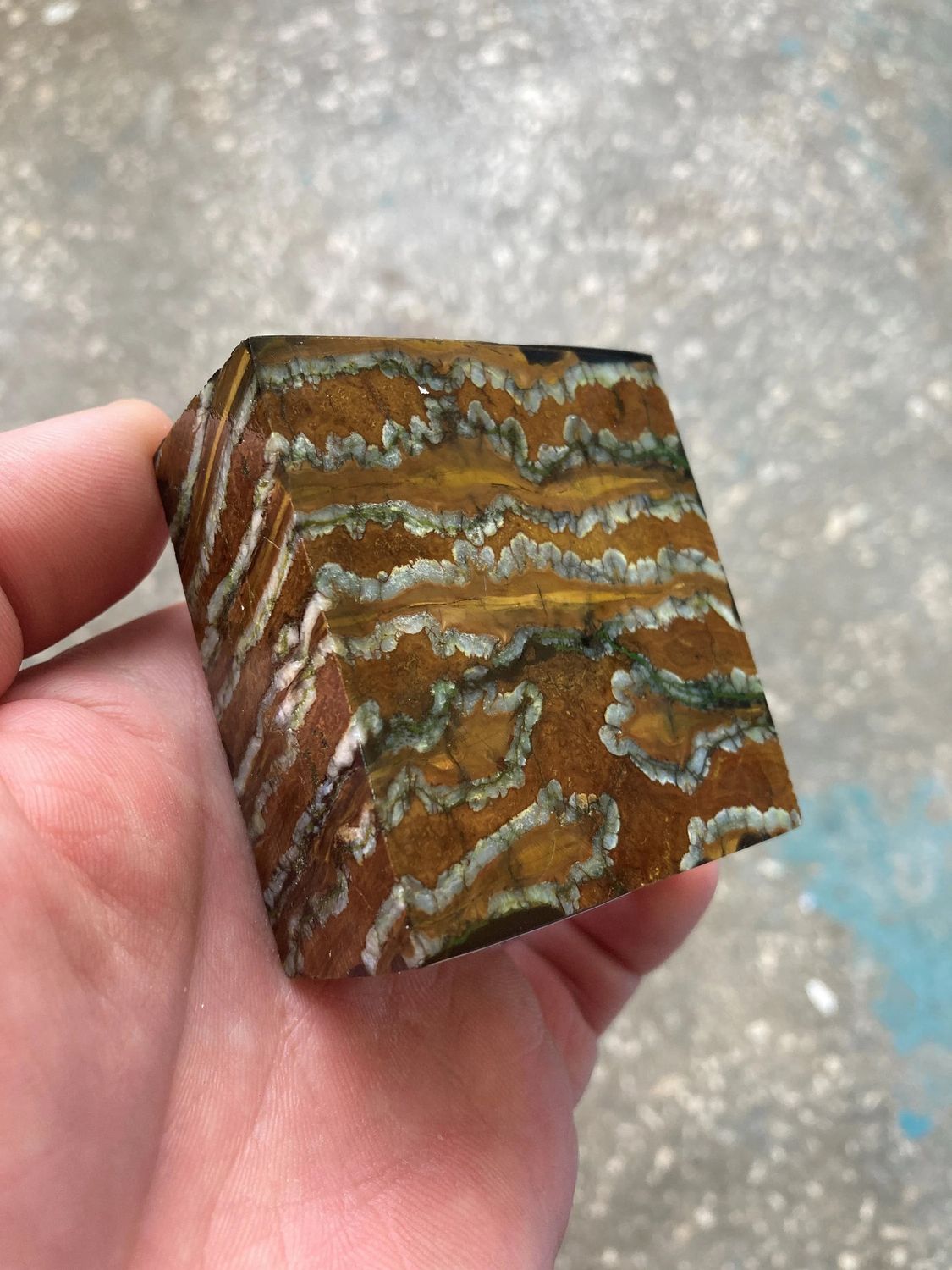 mammoth tooth stabilized spacer block for knife handle T380