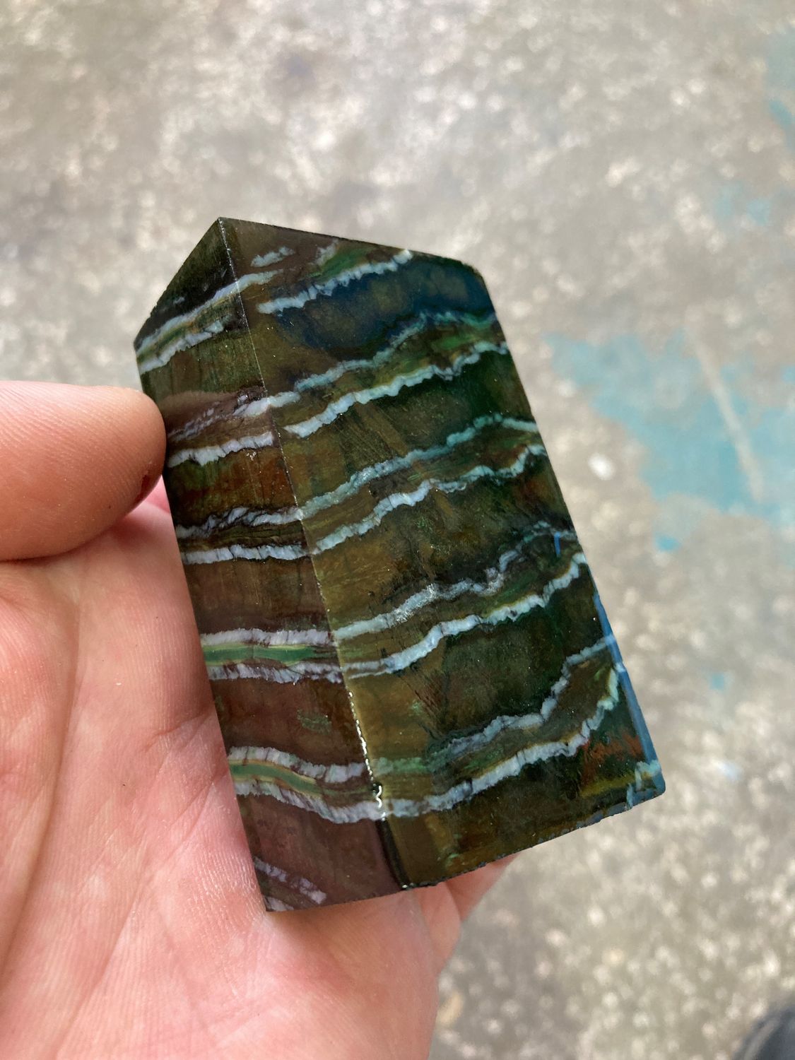 mammoth tooth stabilized spacer block for knife handle T457