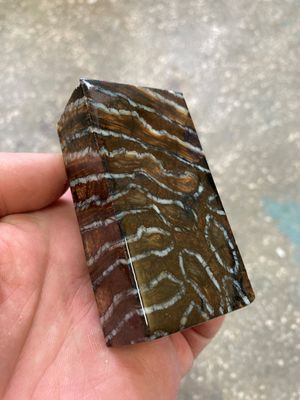 mammoth tooth stabilized spacer block for knife handle T508