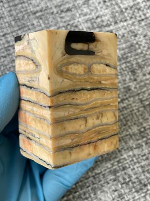 woolly mammoth tooth spacer block stabilized knifemaking material