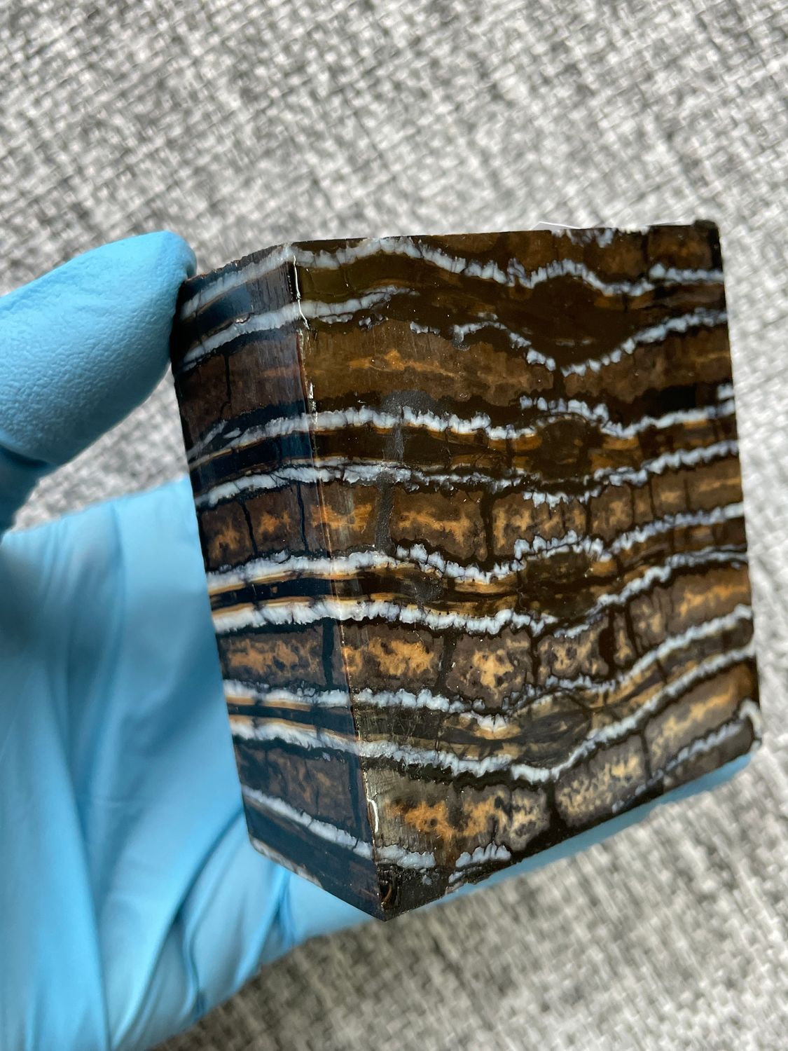 mammoth tooth stabilized spacer block for knife handle T688