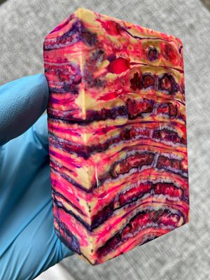 woolly mammoth tooth spacer block stabilized knifemaking material
