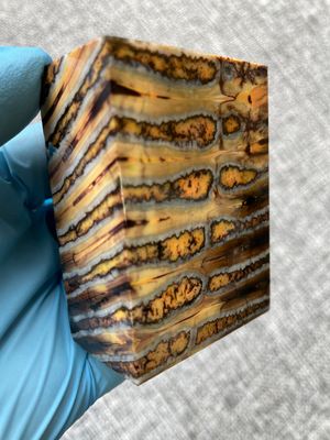 woolly mammoth tooth spacer block stabilized knifemaking material