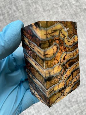 woolly mammoth tooth spacer block stabilized knifemaking material