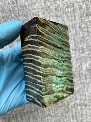 woolly mammoth tooth spacer block stabilized knifemaking material