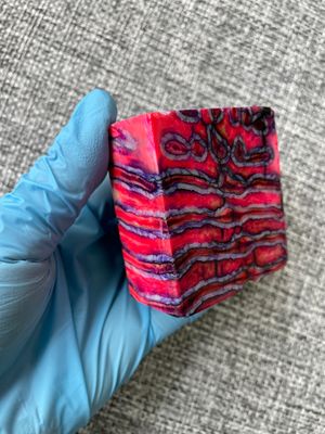 mammoth tooth stabilized spacer block for knife handle T703