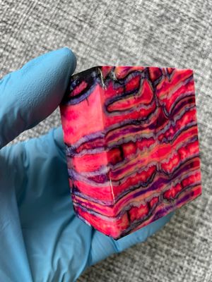 woolly mammoth tooth spacer block stabilized knifemaking material