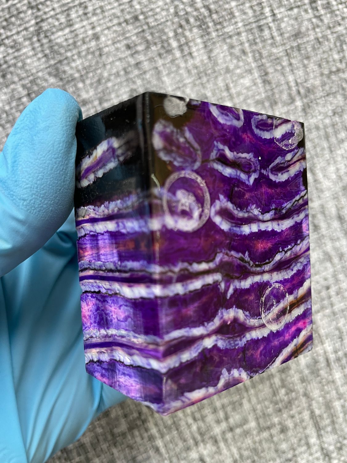 mammoth tooth stabilized spacer block for knife handle T732