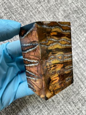 woolly mammoth tooth spacer block stabilized knifemaking material 
