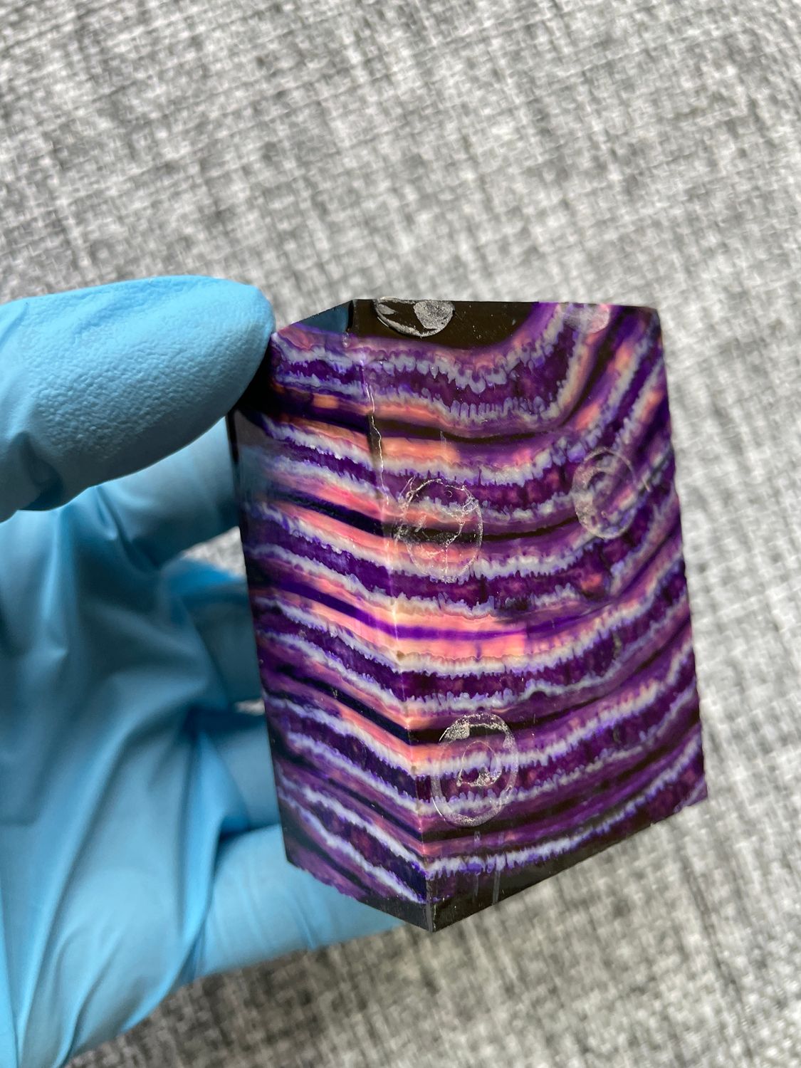 mammoth tooth stabilized spacer block for knife handle T731