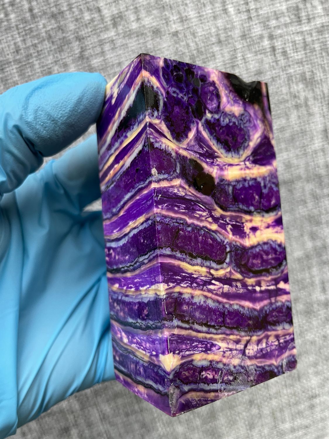 mammoth tooth stabilized spacer block for knife handle T633