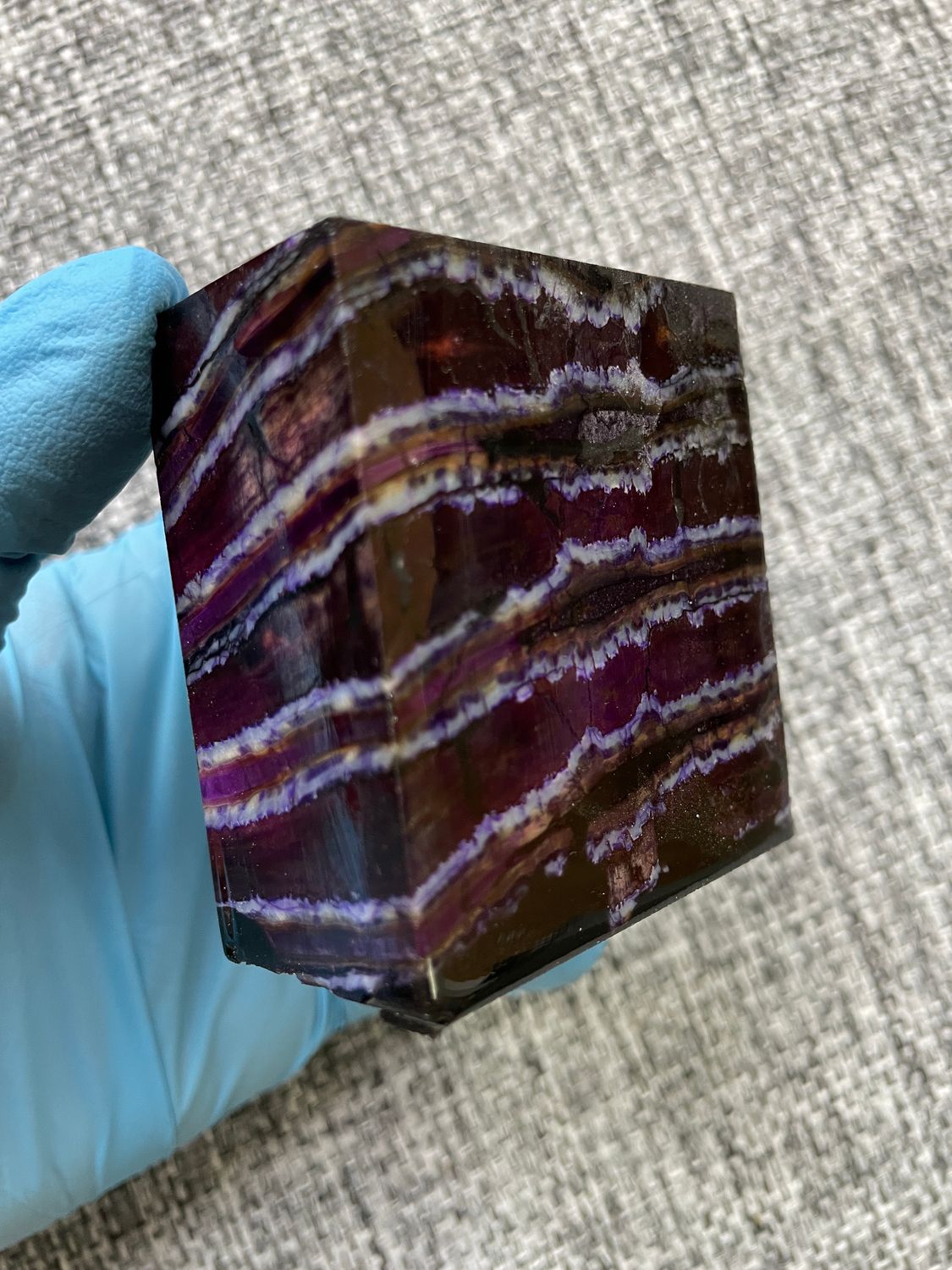 mammoth tooth stabilized spacer block for knife handle T738