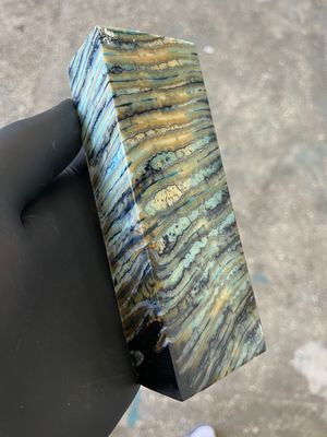 Woolly mammoth tooth stabilized block for knifemaking Yakutsk Siberia