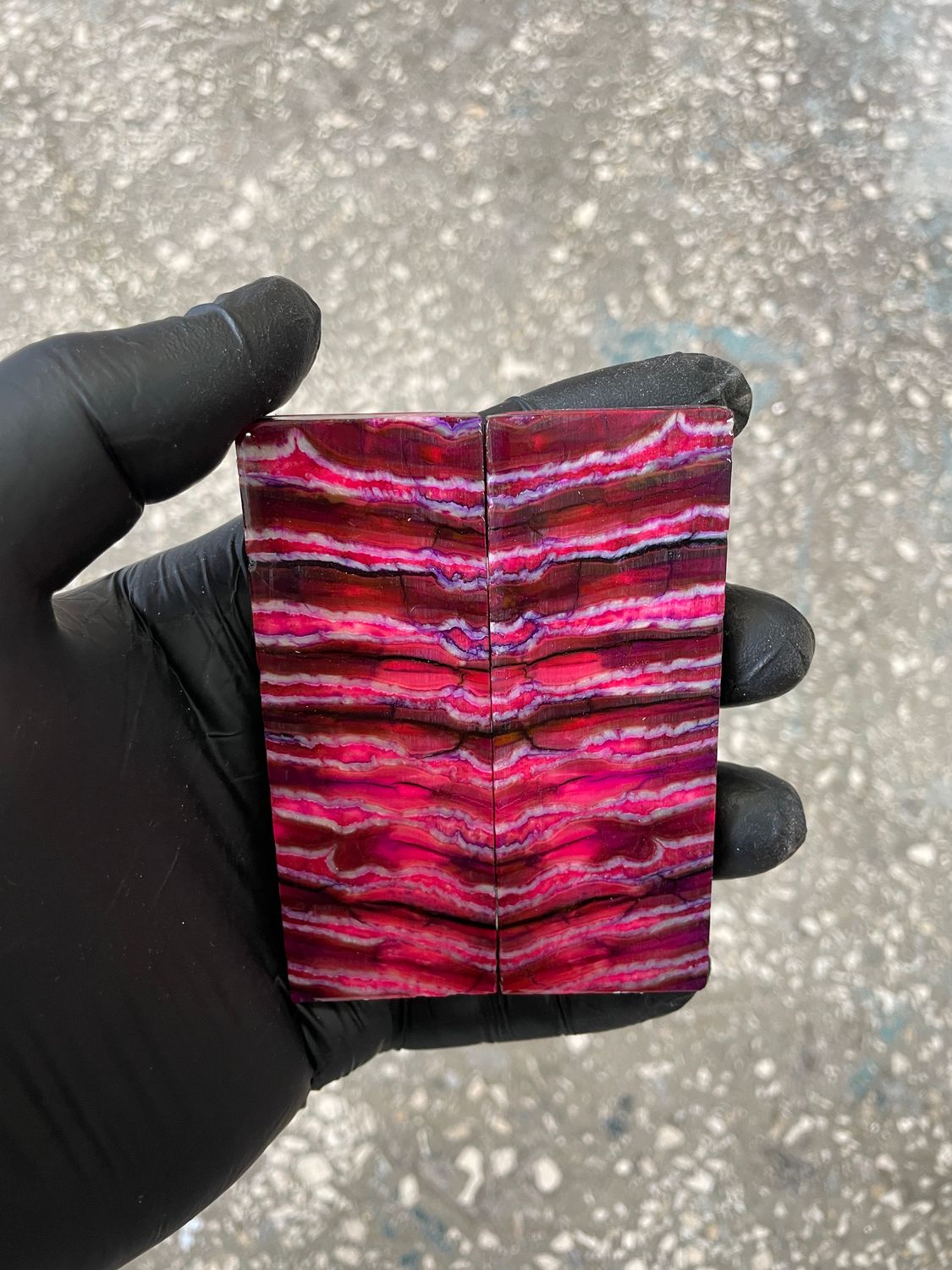 Stabilized mammoth tooth knife scales pair inch for pocket knife handle MTT36