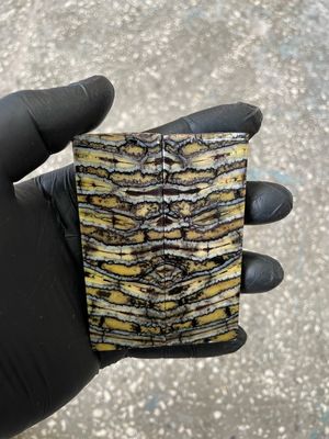 Stabilized mammoth tooth knife scales pair inch for pocket knife handle MTT44