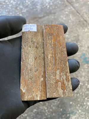 mammoth bark scales pair for knife handle MBT100
