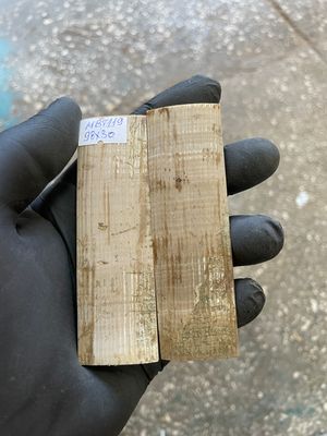 mammoth bark scales pair for knife handle MBT119