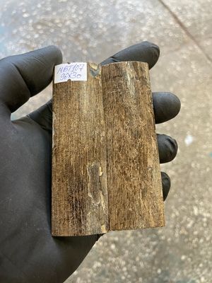 mammoth bark scales pair for knife handle MBT107